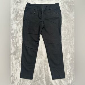 Ann Taylor Crop Chino Pants Women’s 6 Petite Black Cotton